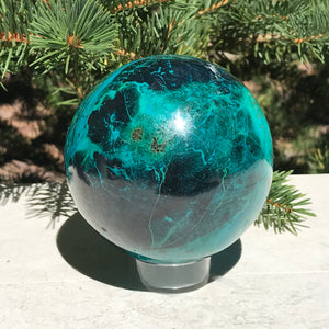 Malachite/Chrysocolla Sphere