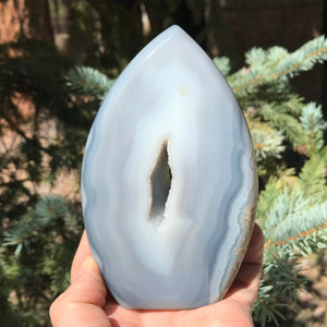 Blue Banded Agate Flame