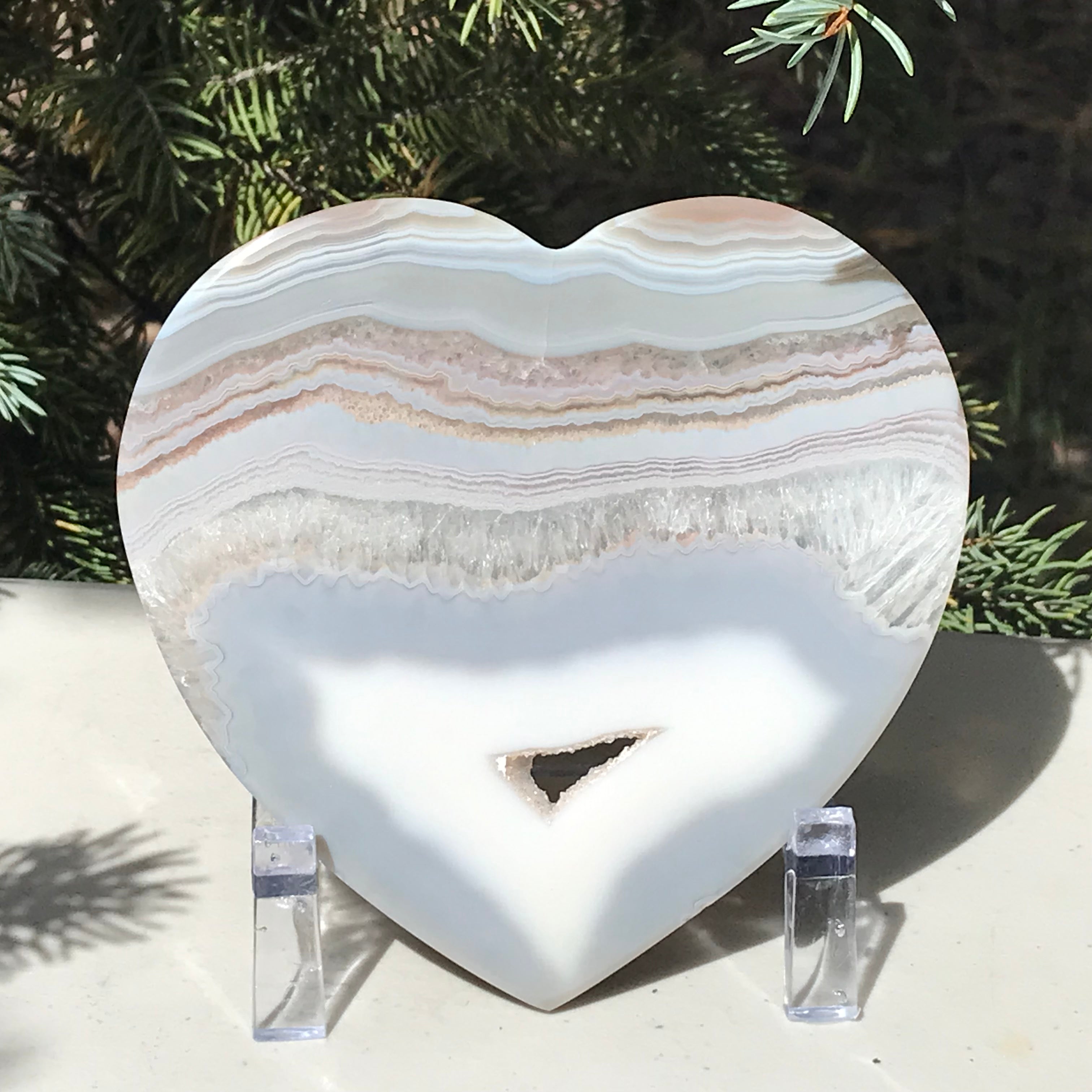 Waterline Agate Heart