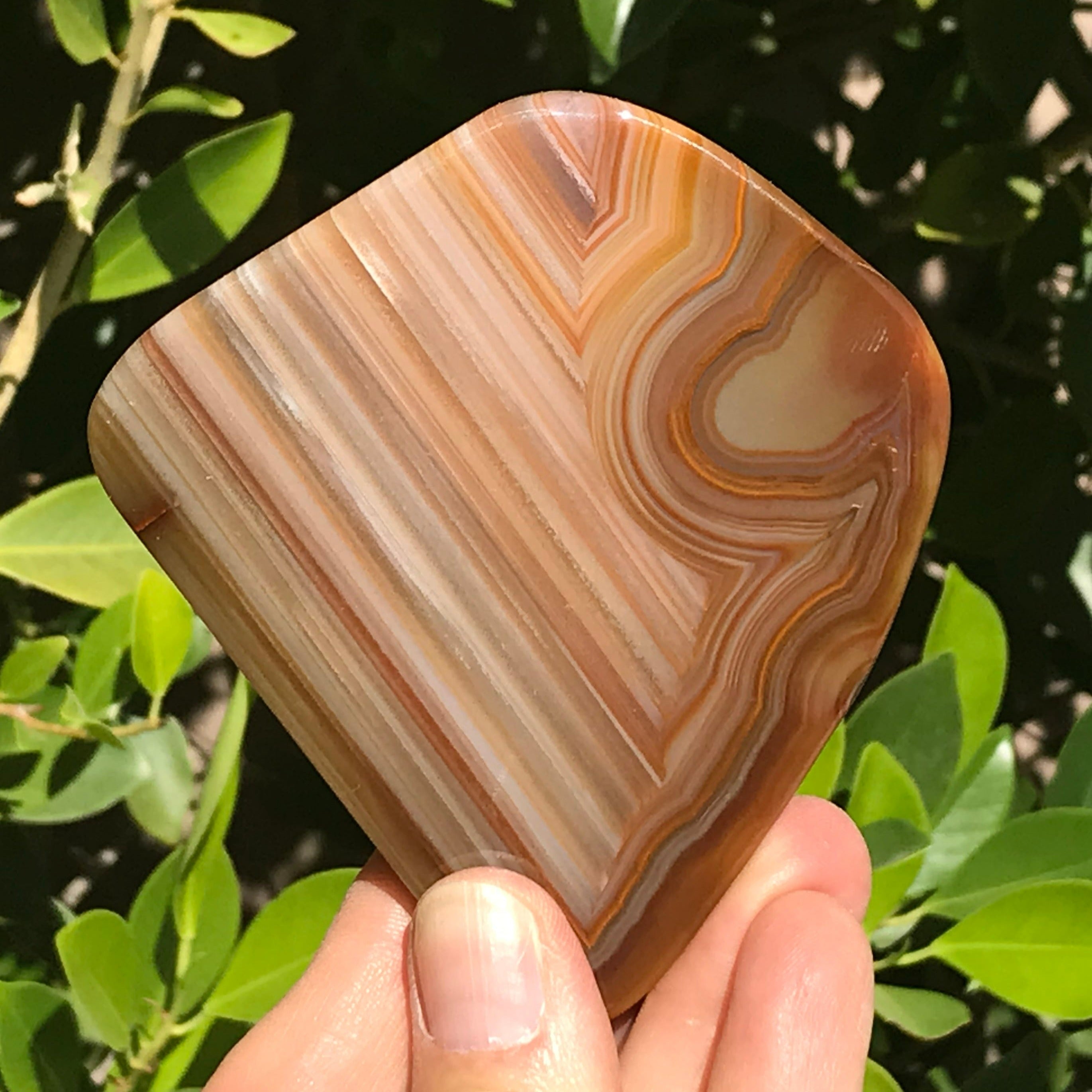 Striated Brazilian Agate Slice