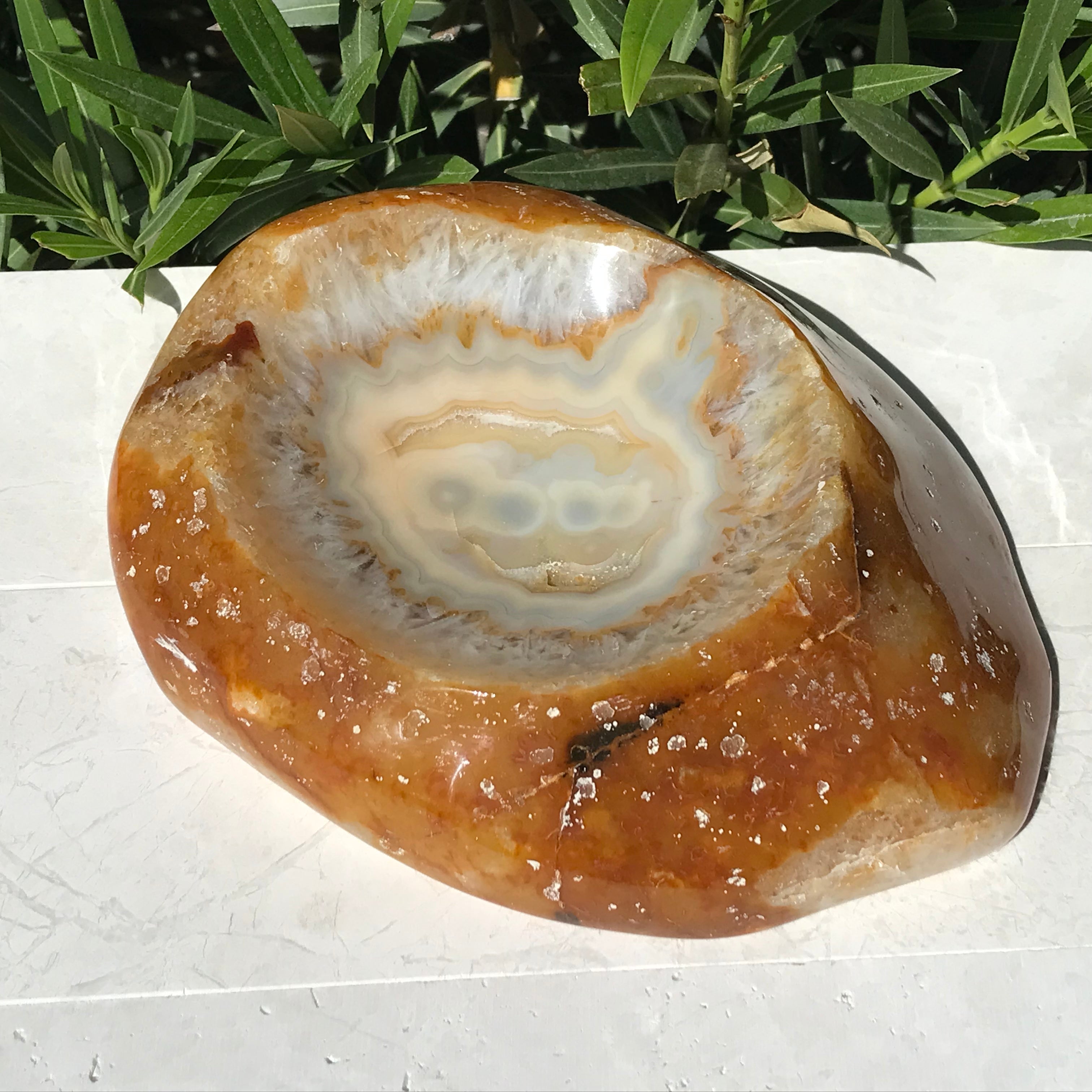 Golden Agate Bowl