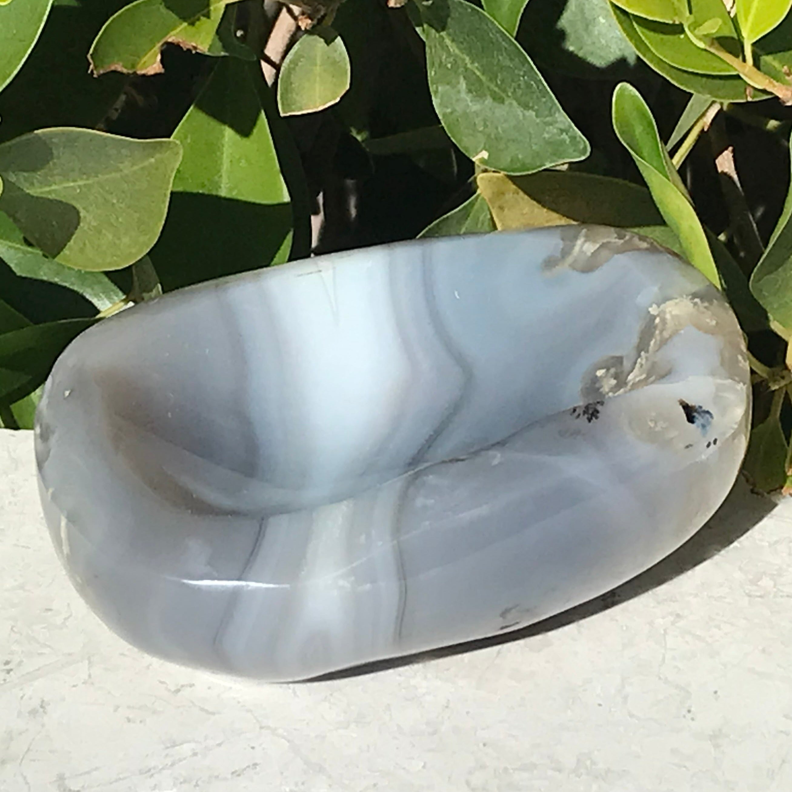 Hues of Blue Agate Bowl