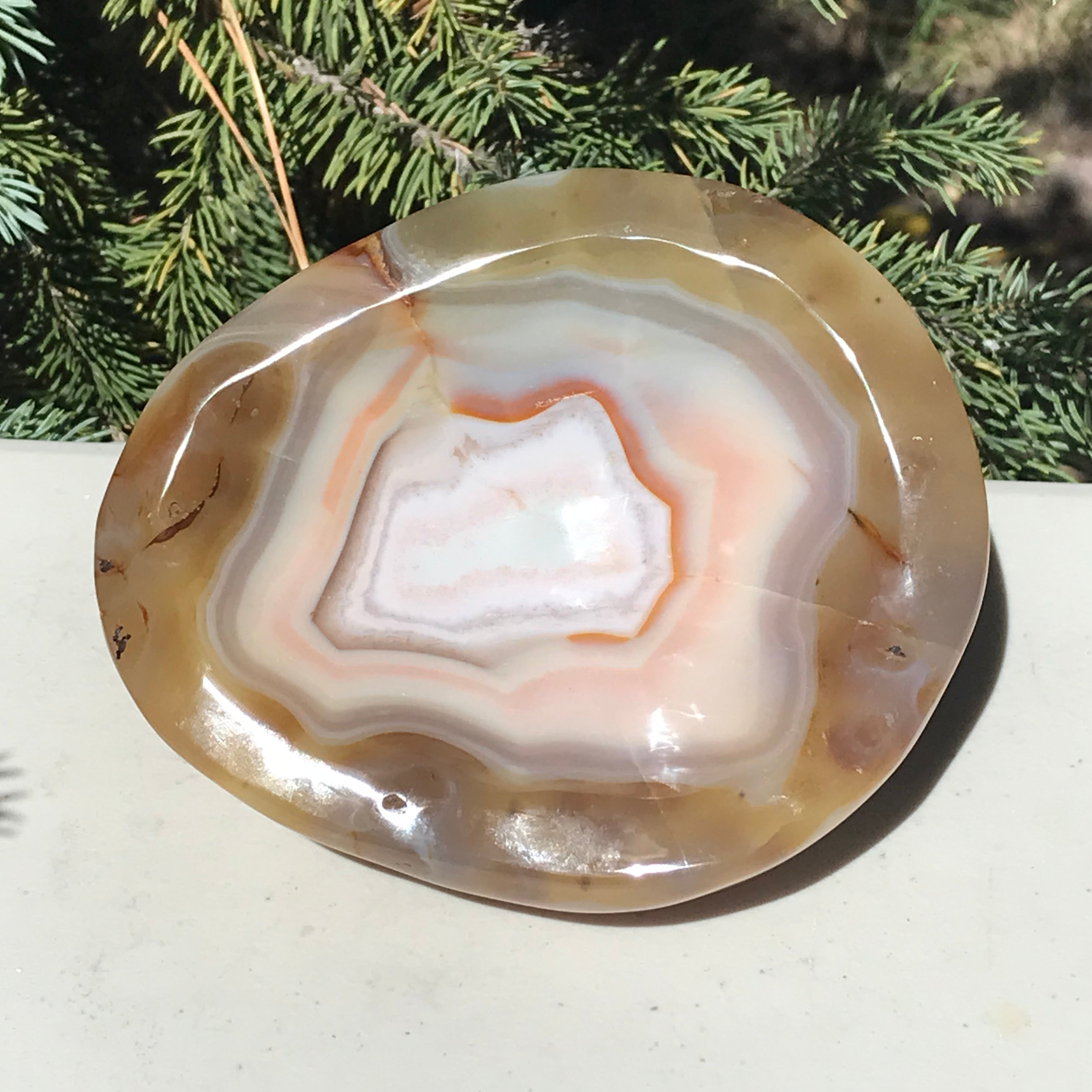 Colorful Banded Agate Bowl