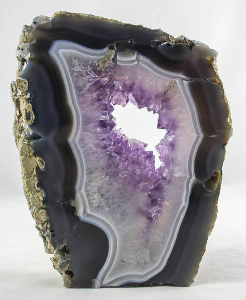Amethyst w/ Agate Slab