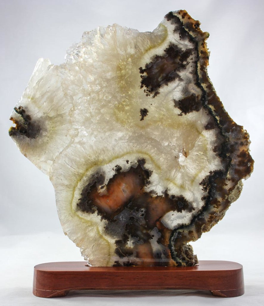 Brazilian Agate Slab w/ Crystal
