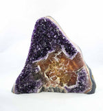 Uruguayan Amethyst with Special Calcite Crevice & Formations
