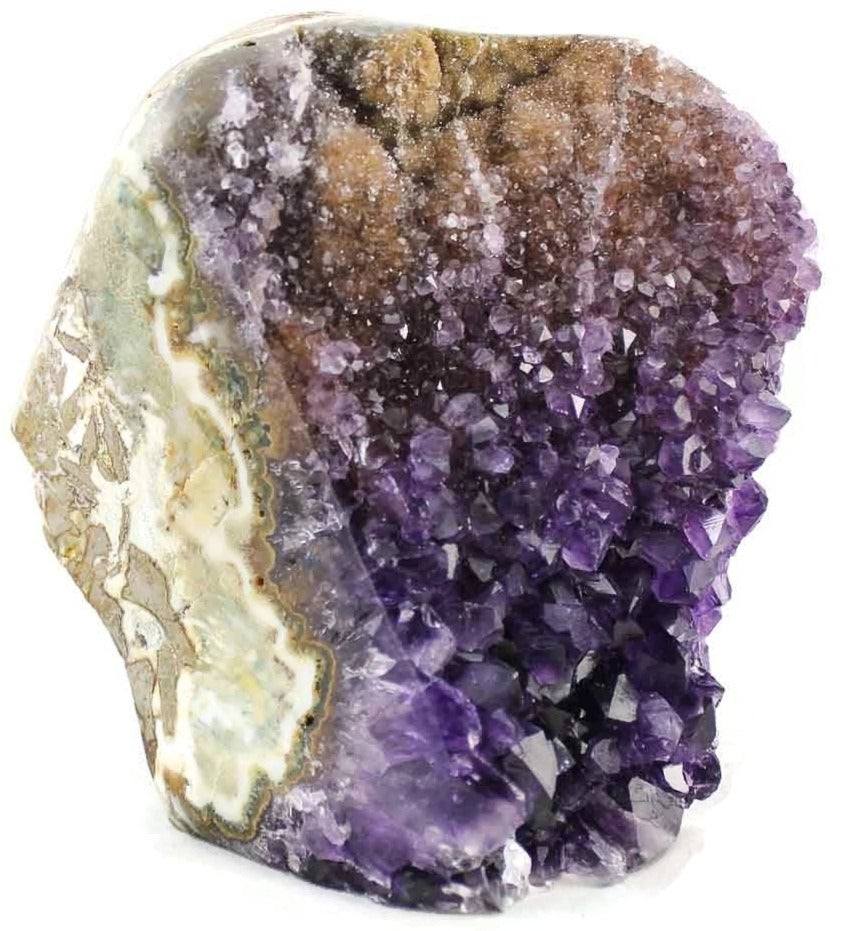 Colorful Microcrystalline Quartz With Amethyst Freeform