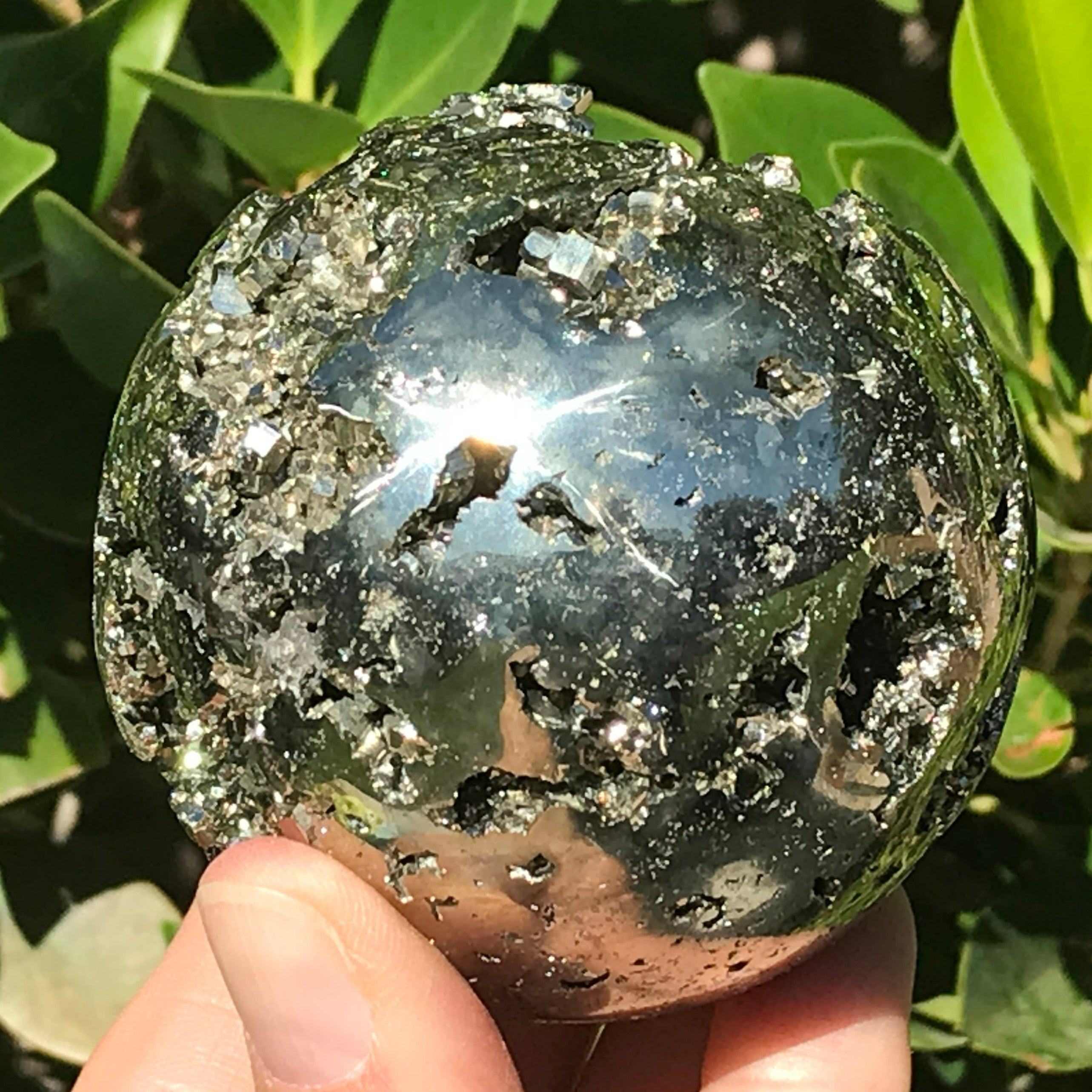 Shiny Peruvian Pyrite Sphere