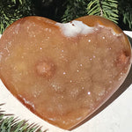 Fire and Ice Brazilian Agate Heart