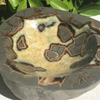 Ornately Patterned Septarian Bowl