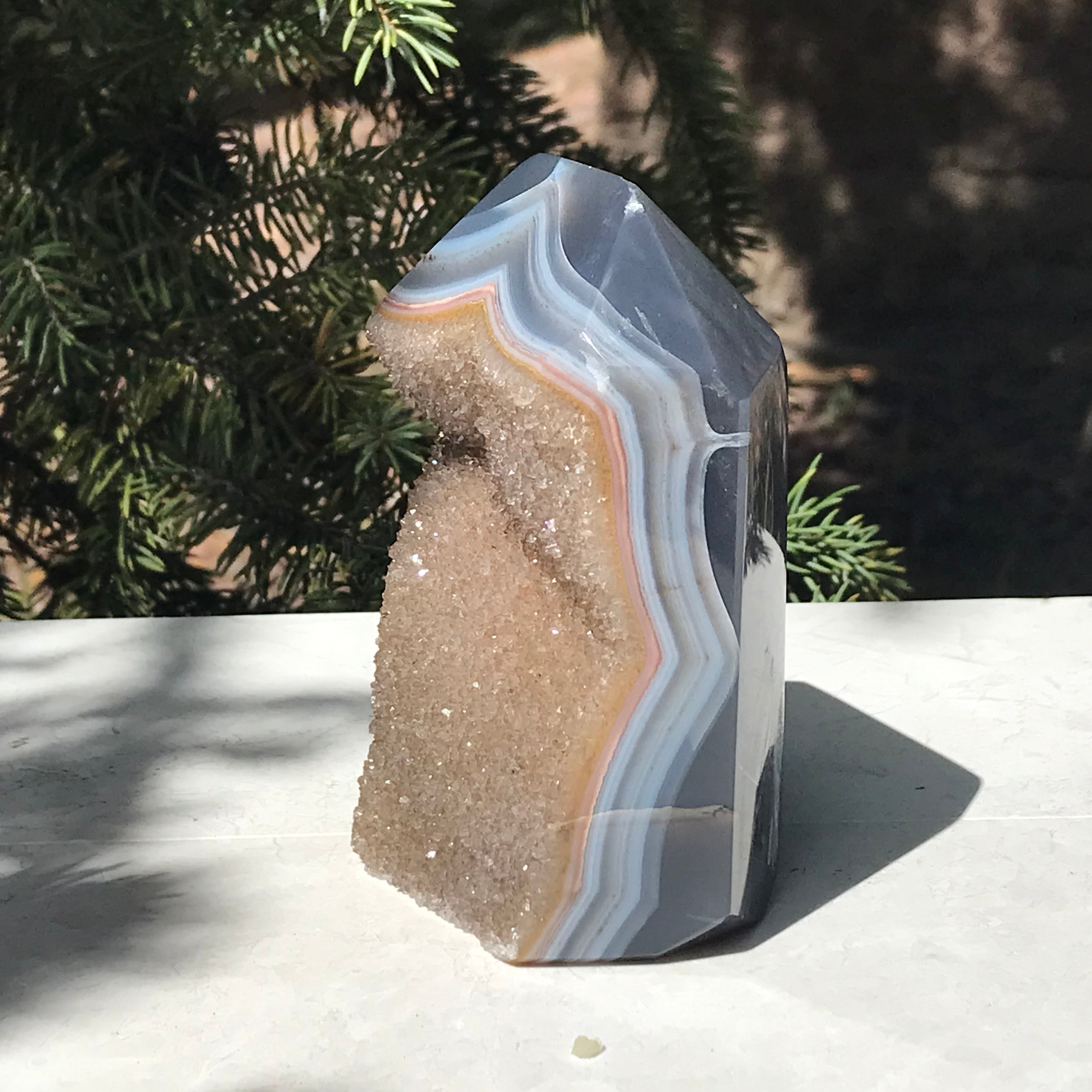 Agate Bands Encased Tower