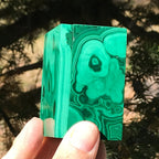 Green Swirled Malachite Jewelry Box