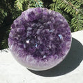 Wide Amethyst Faced Agate Sphere