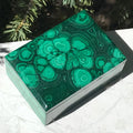 Floral Patterned Malachite Box