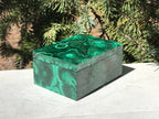 Orbed Malachite Jewelry Box