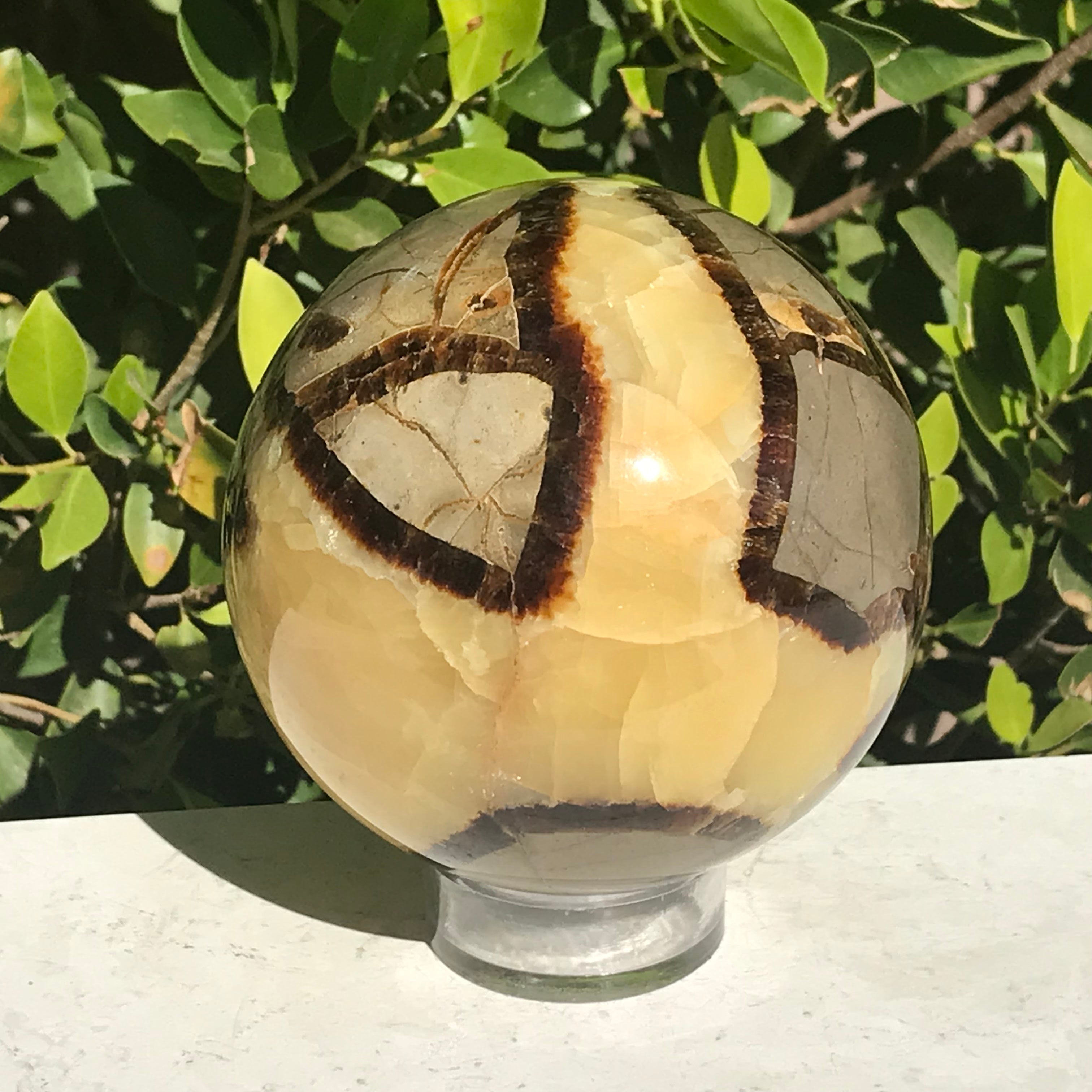 Substantial Septarian Sphere