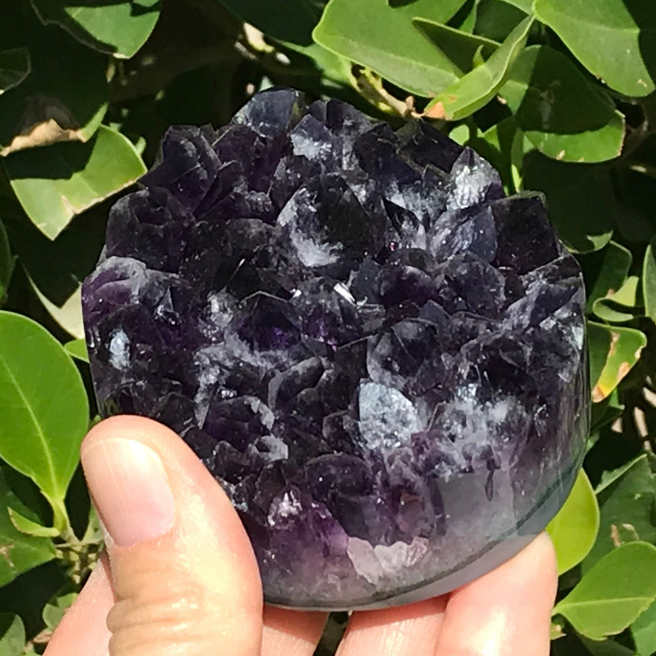 Crystal Topped Amethyst Cylinder
