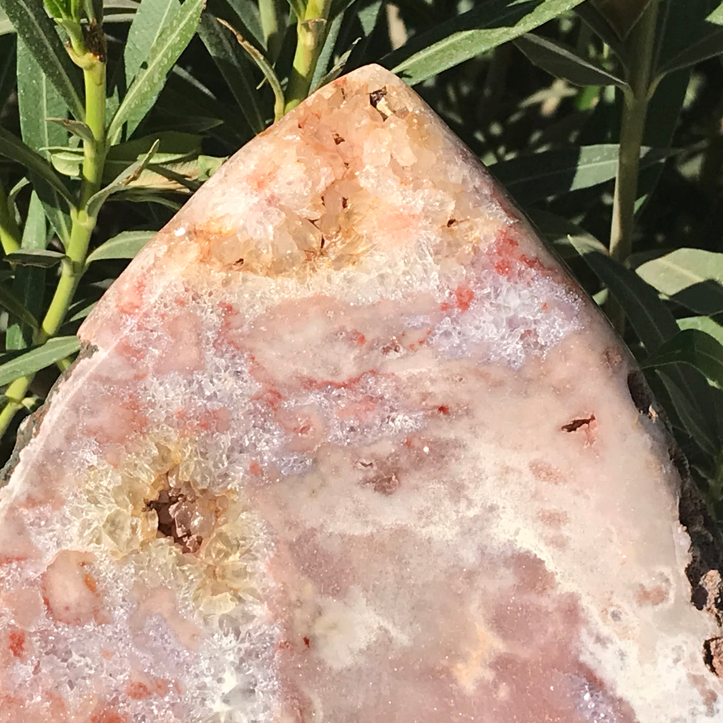 Teardrop Shaped Rose Amethyst Freeform