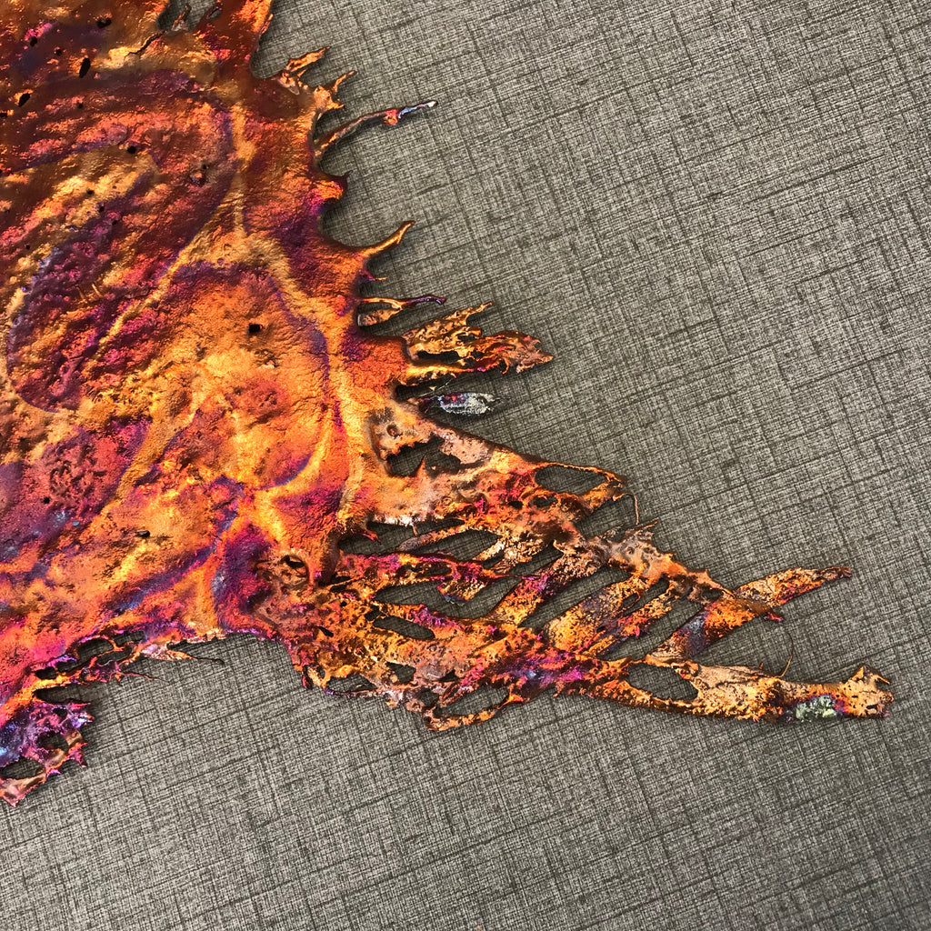 Flashy Rainbow Splash Copper Decor