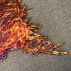 Flashy Rainbow Splash Copper Decor