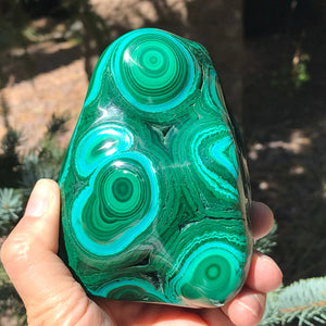 Bold Spherical Bands of Malachite and Chrysocolla Nodule