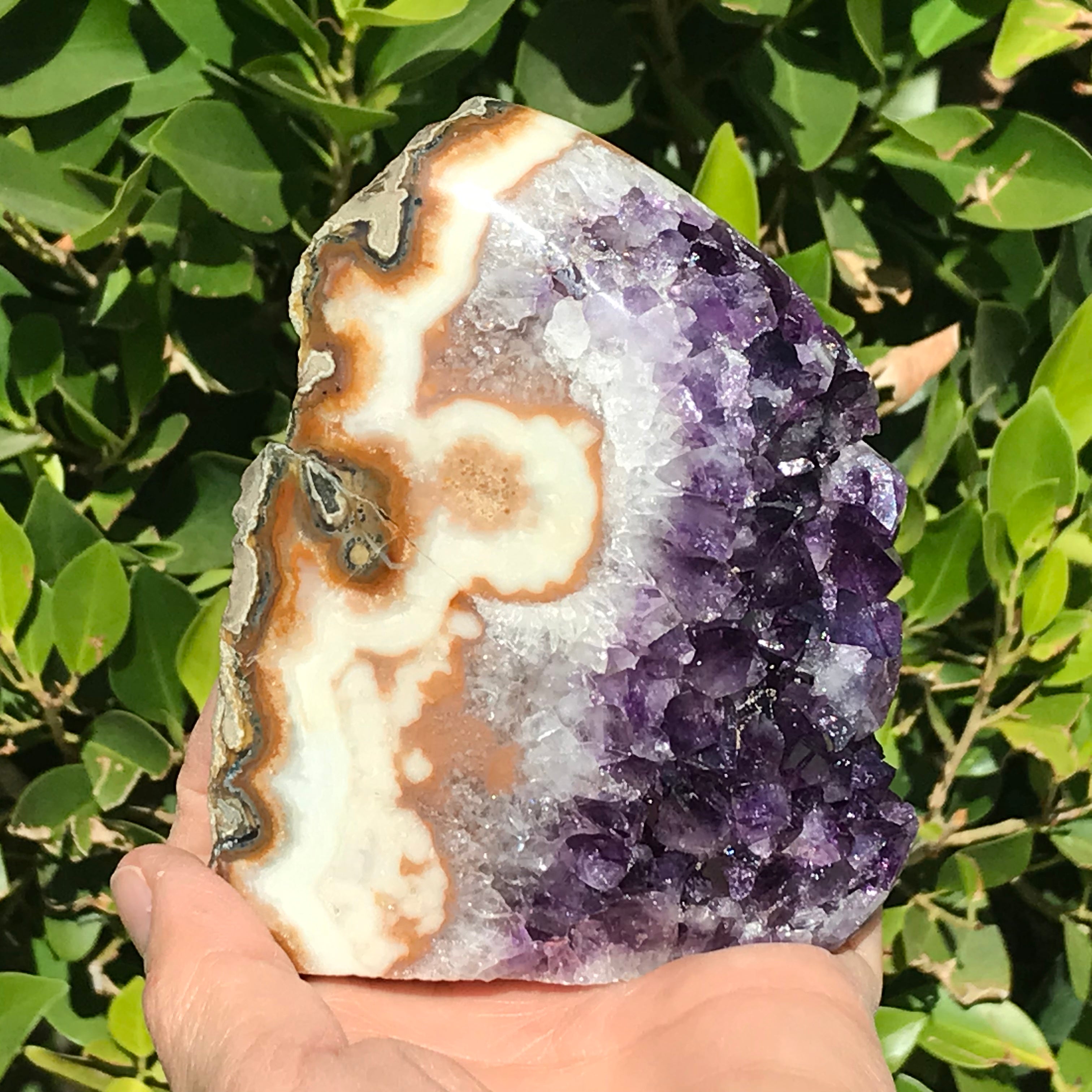 Extravagantly Banded Amethyst Freeform