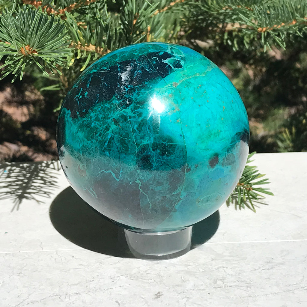 Malachite/Chrysocolla Sphere