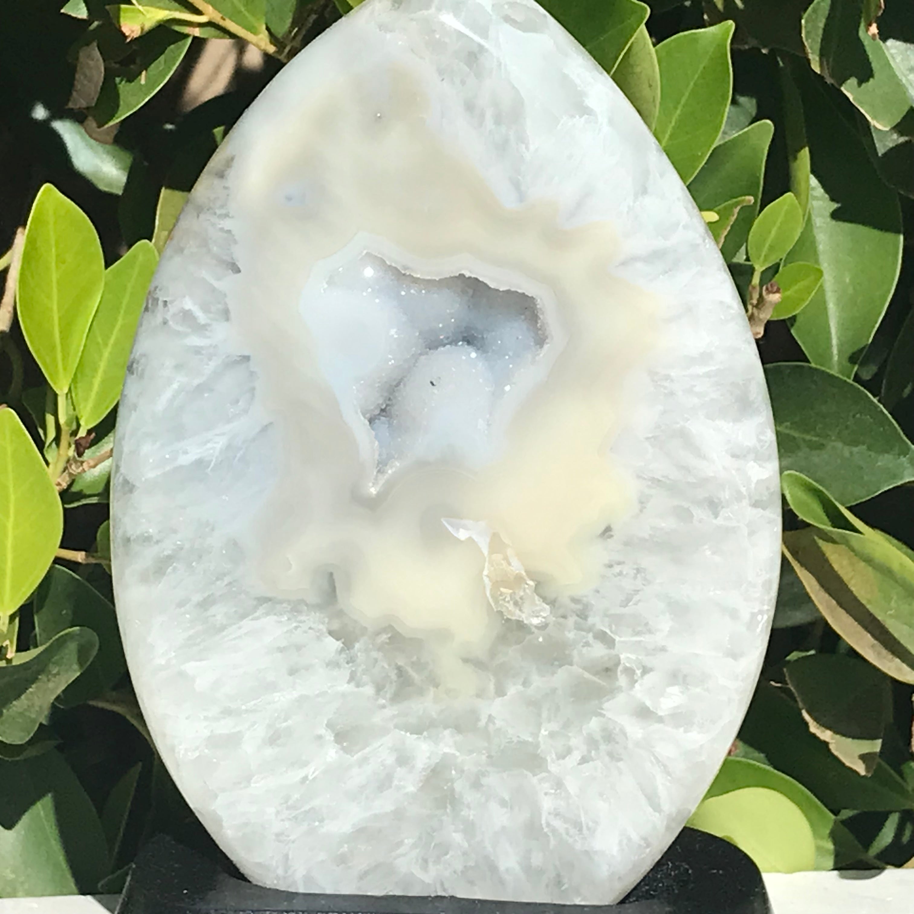 Glistening Yellow Agate/Quartz Flame