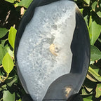 Dark Blue Agate/Quartz Flame