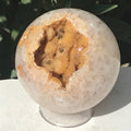 Amber Colored Agate Sphere