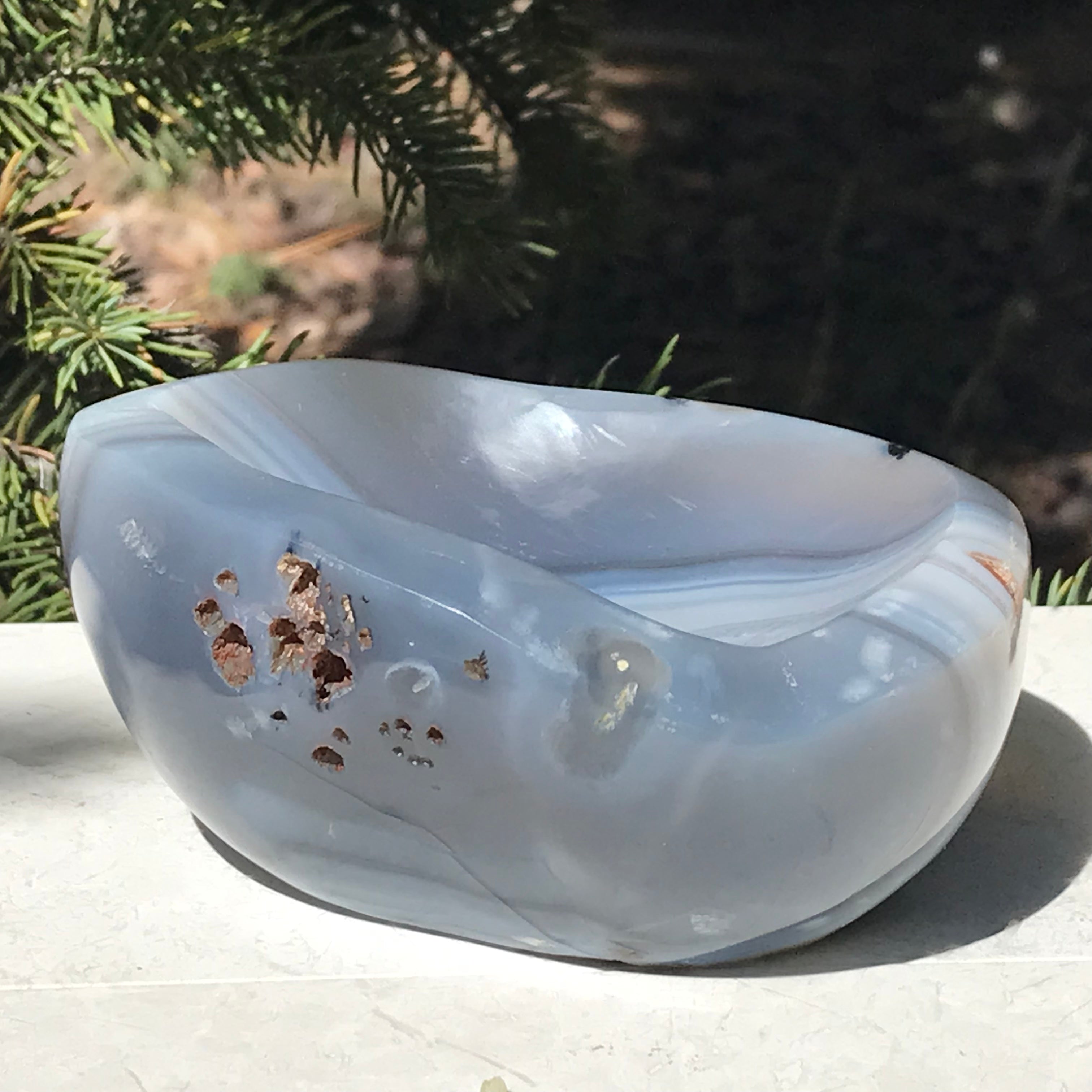 Blue Bands of Agate Bowl