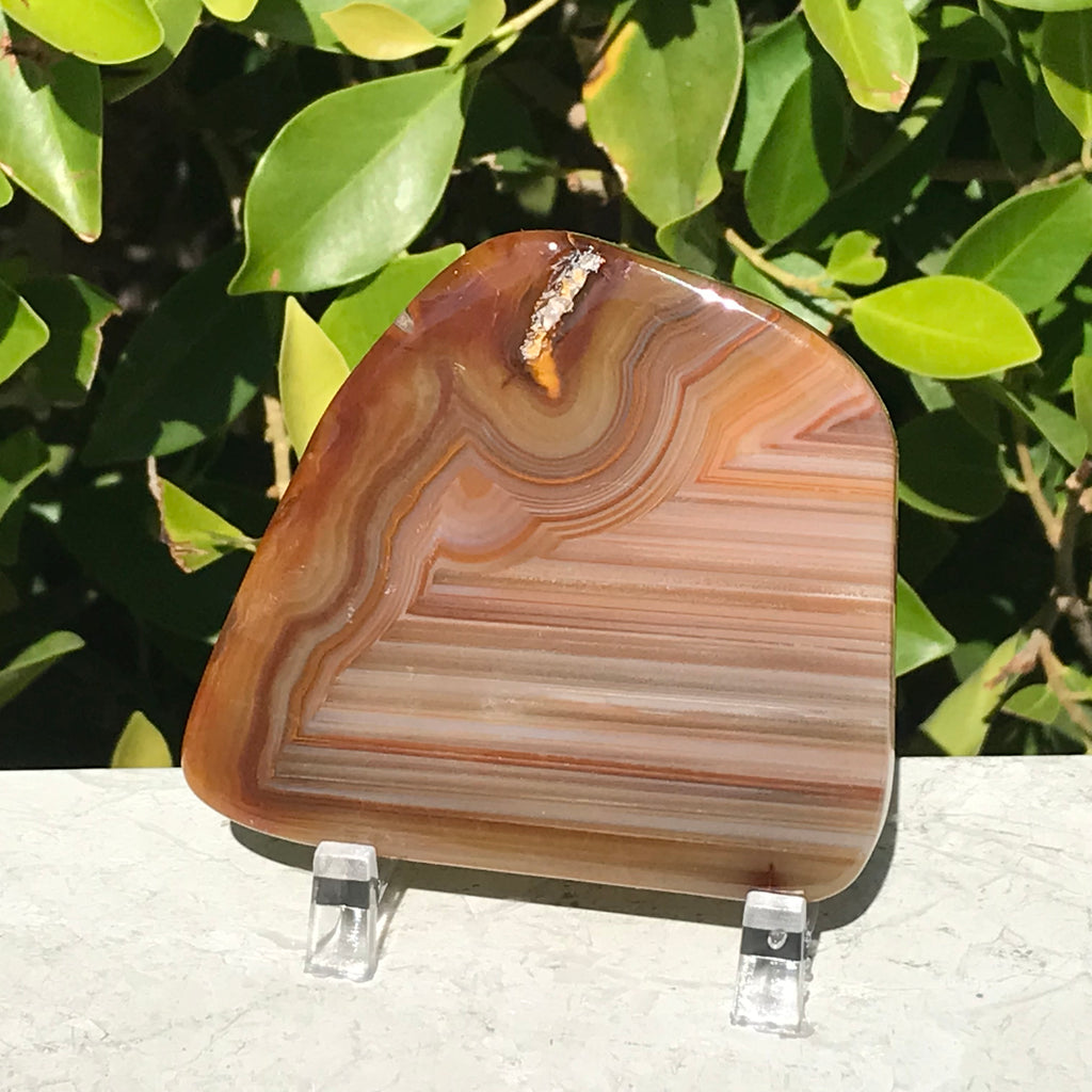 Striated Brazilian Agate Slice