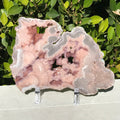 Crystal Lined Rose Jasper Slab