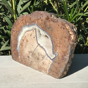 Lavender Banded Dugway Geode