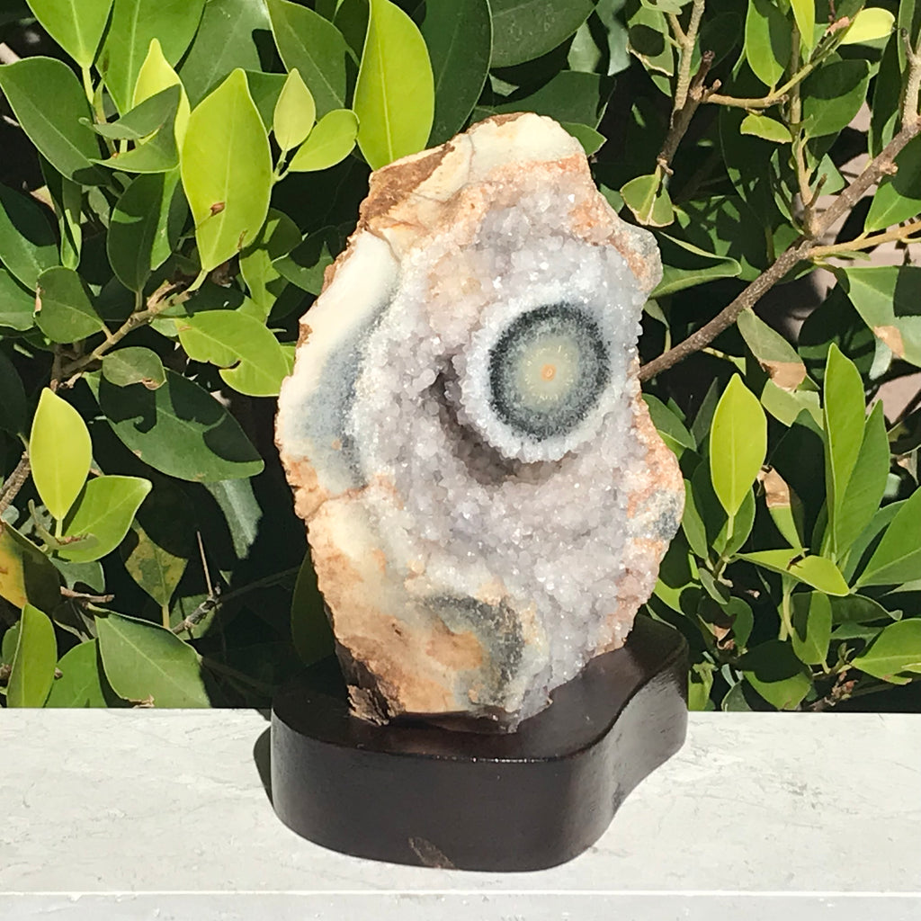 Single Green Eyed Agate Cluster