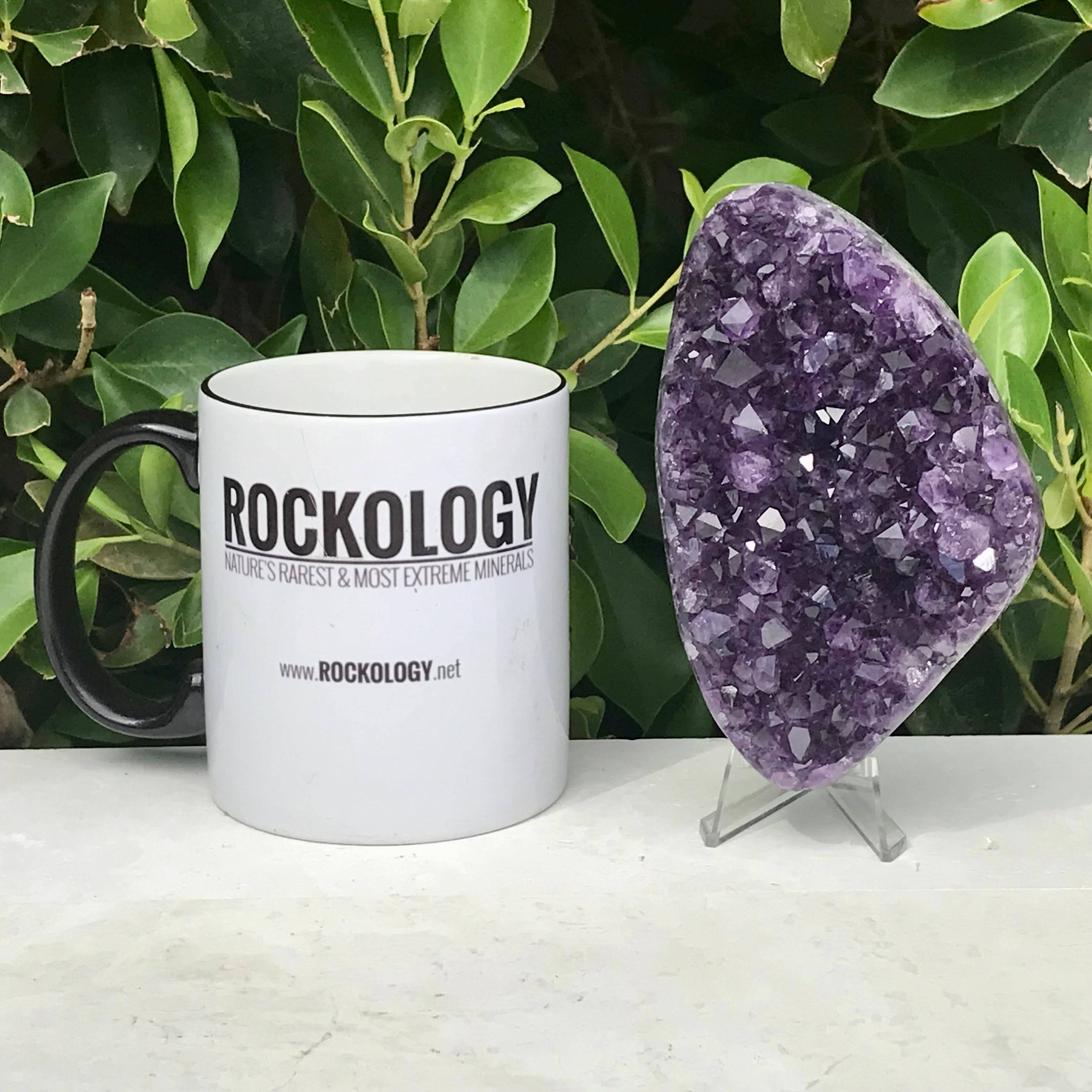 Brilliant Crystal Faced Amethyst Plate