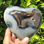 Multicolored Brazilian Agate Heart