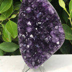 Brilliant Crystal Faced Amethyst Plate