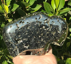 Impressive Pyrite Buffalo Sculpture