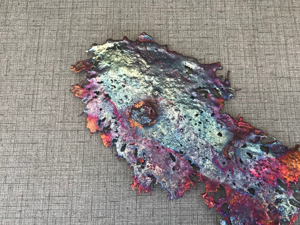 Flashy Rainbow Copper Splash Decor