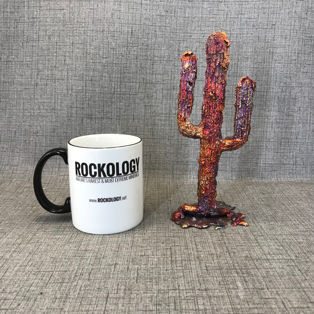 Standing Splash Copper Saguaro Cacti
