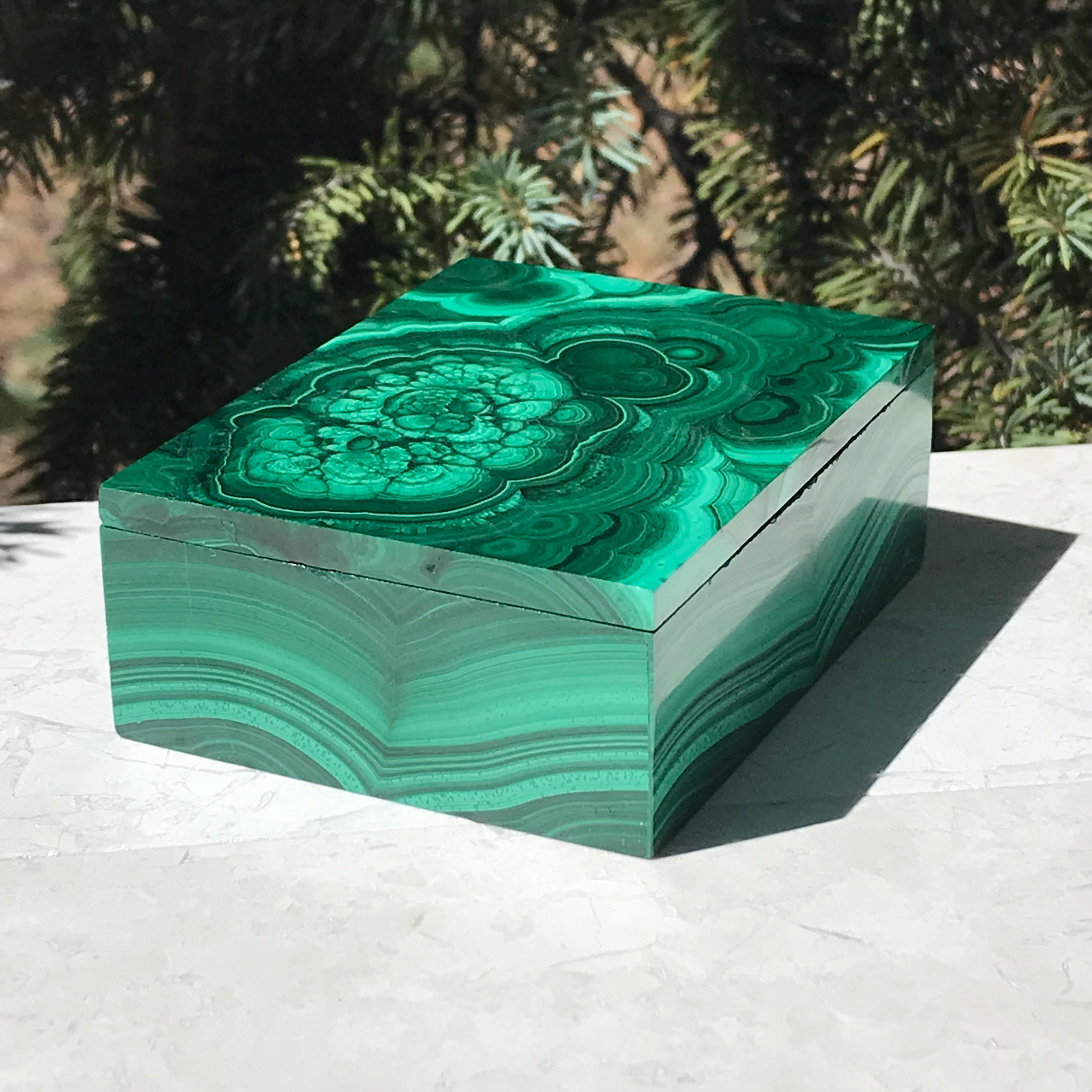 Malachite Jewelry Box
