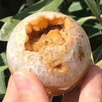 Amber Colored Agate Sphere