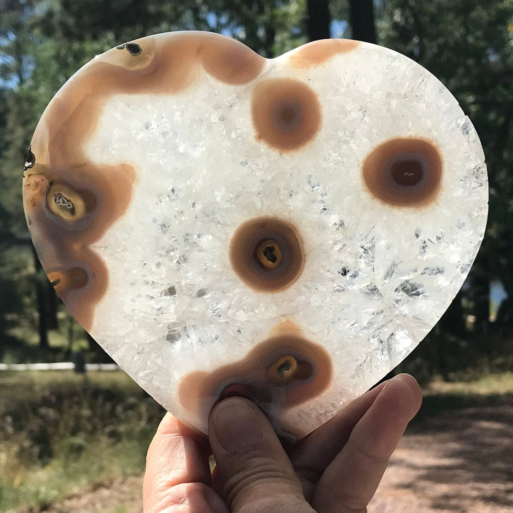 Multitude of Eyes Agate Heart