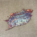 Icy Rainbow Copper Splash Abstract
