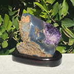 Blue Agate Eyed Amethyst Freeform