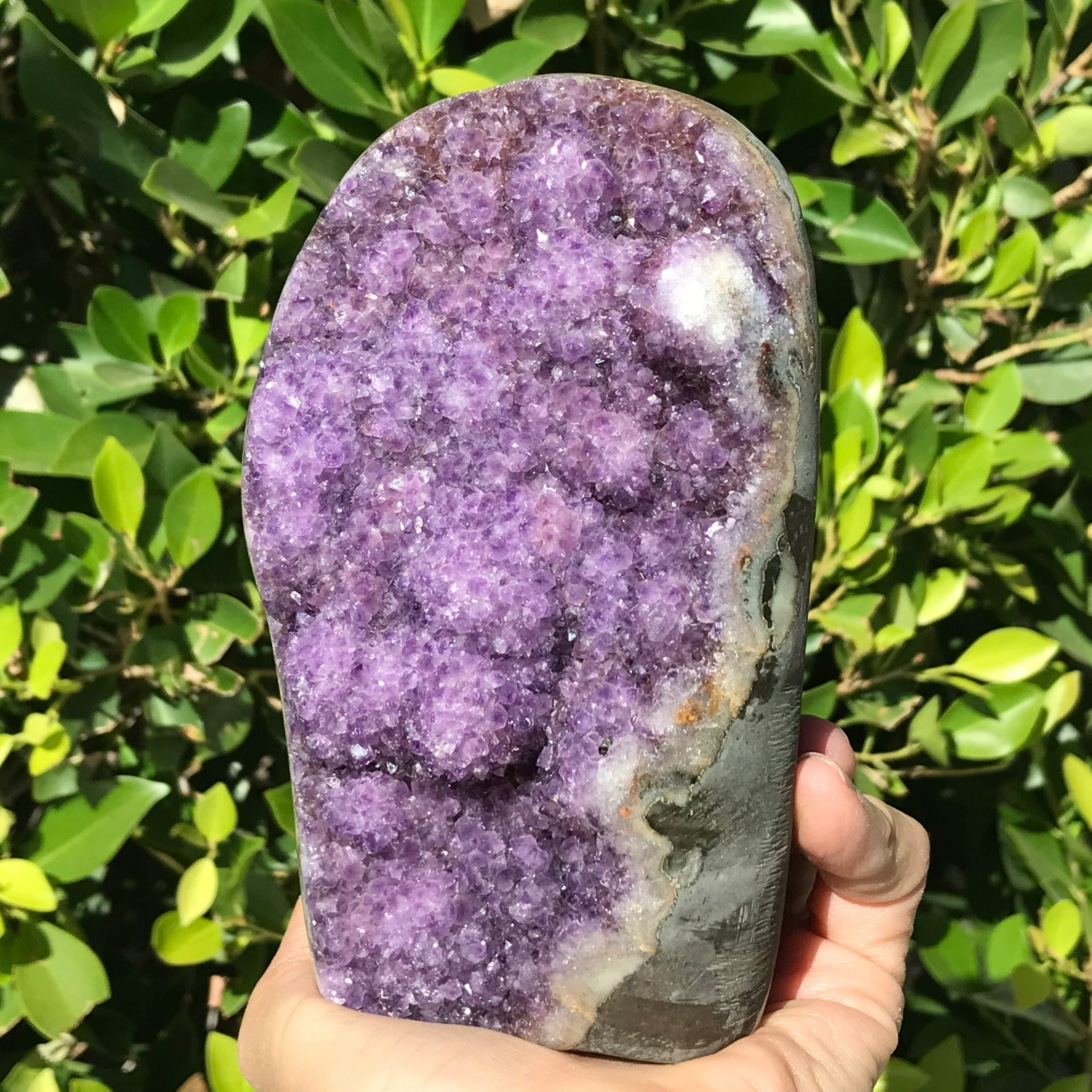 Spherical Amethyst Faced Freeform