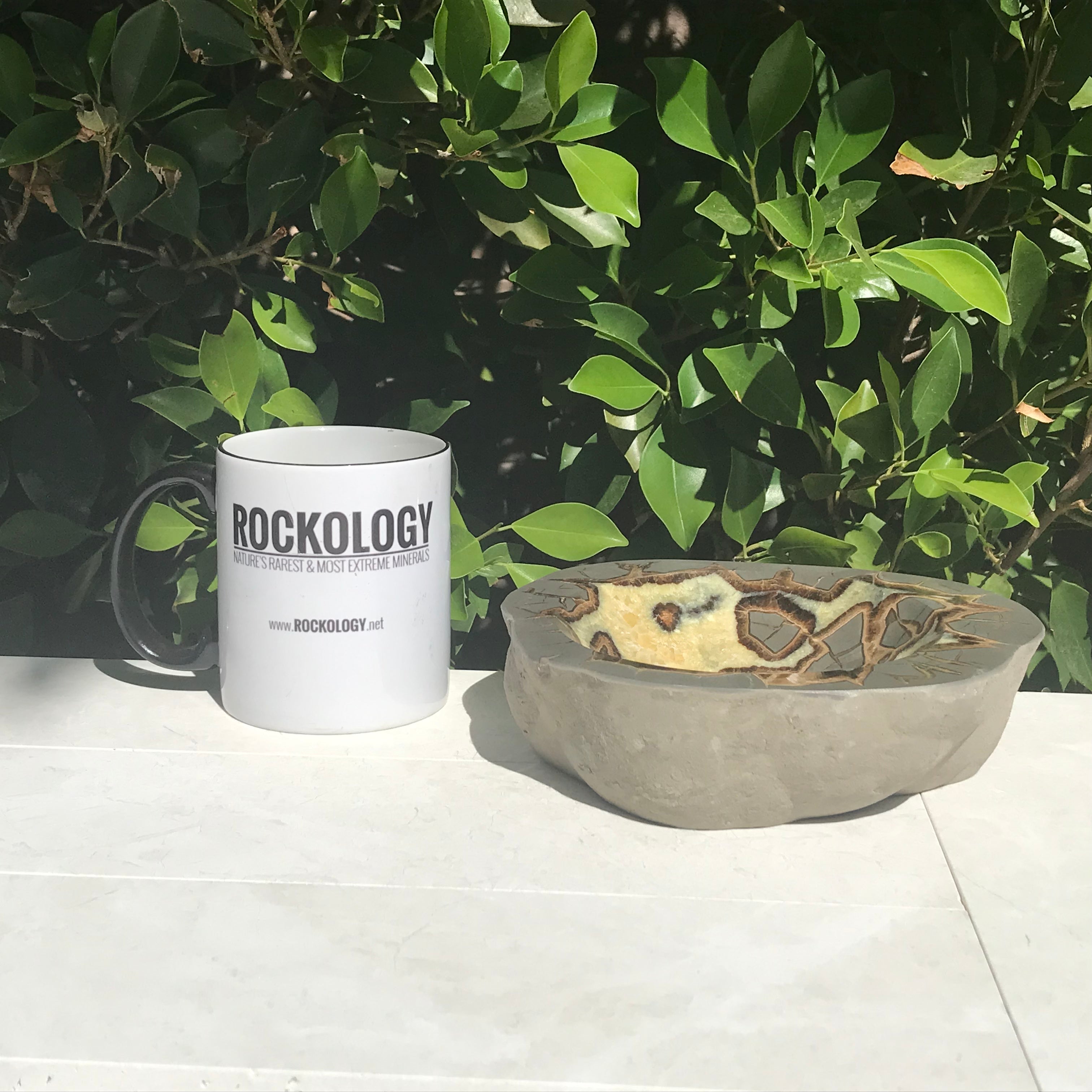 Ornately Patterned Septarian Bowl