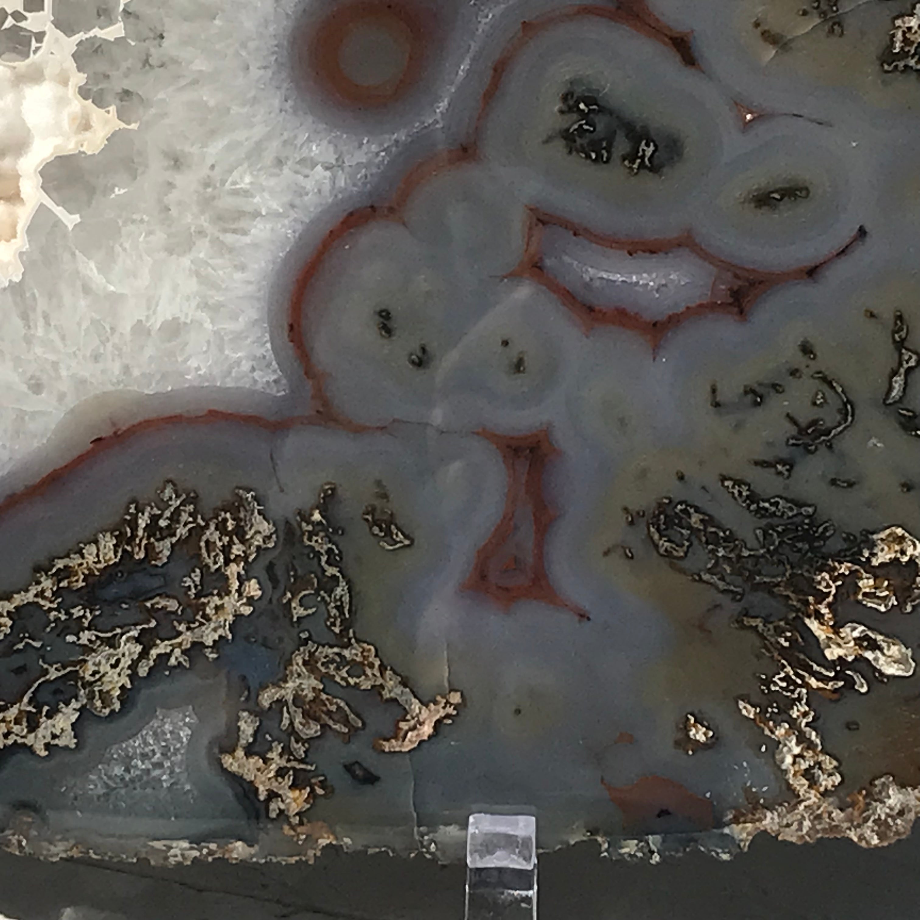 Crystal over Crystals Agate Slice