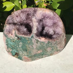 Geode Topped Rose Jasper Nodule